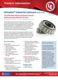 1275-1274 Almaplex® Industrial Lubricant Product Info Product Info (PDF)