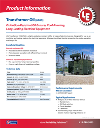 6760 Transformer Oil Product Flyer (PDF)