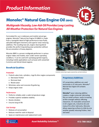 8845 Monolec® Natural Gas Engine Oil (PDF)
