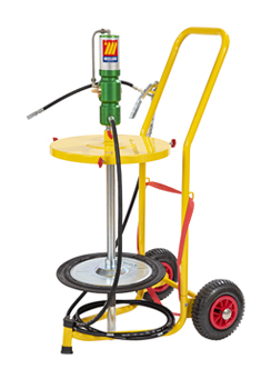 Wheeled Air-Operated Grease Pump Set for 50-60 kg Drums