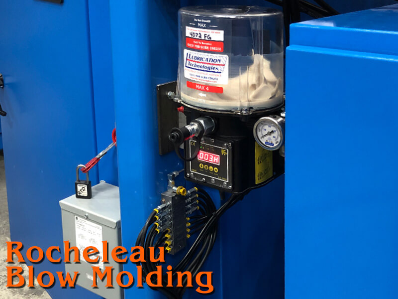 Rocheleau RS-80 Reciprocating Screw Blow Molding Machine