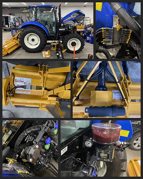 DOT Tractor with Lawn Mower Automatic Lubrication System