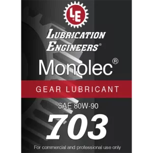 Monolec Gear Lubricant 703 product label