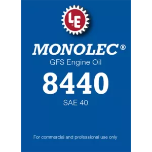 Monolec GFS Engine Oil 8440 product label