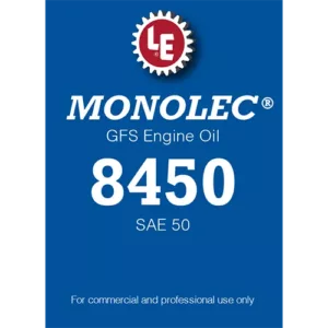 Monolec GFS Engine Oil 8450 product label