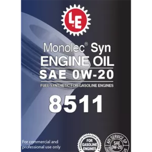 Monolec Syn Engine Oil 8511 product label