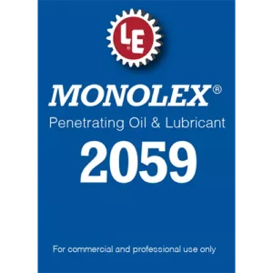 Monolex Penetrating Oil & Lubricant 2059 product label