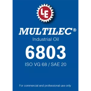 Multilec Industrial Oil 6803 product label