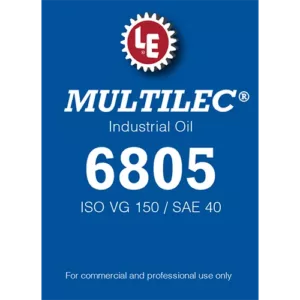Multilec Industrial Oil 6805 product label