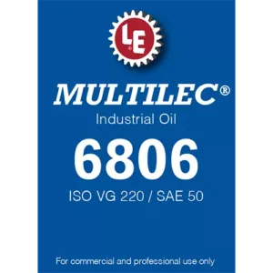 Multilec Industrial Oil 6806 product label