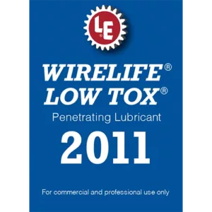 WIRELIFE® Low Tox® Penetrating Lubricant 2011 product label