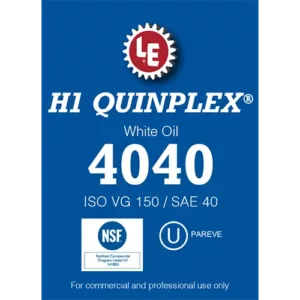 H1 Quinplex White Oil 4040 label