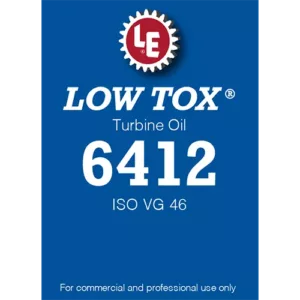 Low Tox Turbine Oil 6412 label
