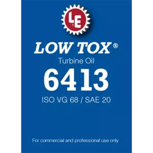 Low Tox Turbine Oil 6413 label