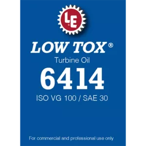 Low Tox Turbine Oil 6414 label
