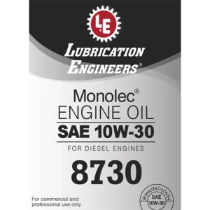 Monolec Engine Oil 8730 product label