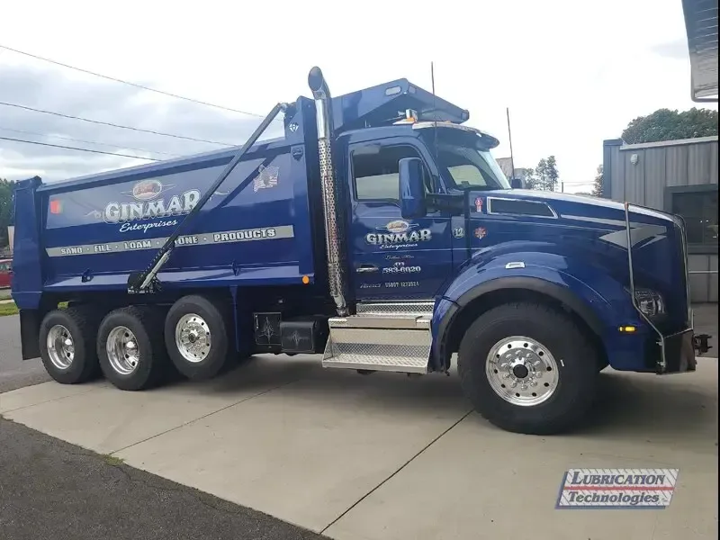 Automatic Lubrication Systems Installation on Dump Truck KW T880